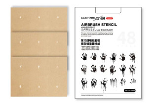 Airbrush stencil handprint
