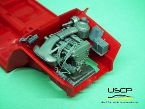 Alfa Romeo Giulia Sprint GTA Engine Bay Detail-Up Set (For Tamiya)