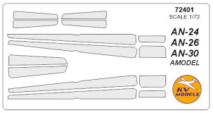 An-24 / An-24B / An-24T / An-24RT / An-26 early/late / An-26RR / An-26RT / An-26Z / An-30 / An-30D (AMODEL)