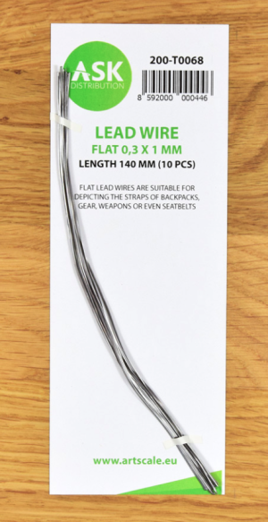 Lead Wire - Flat 0,3 x 1 x 140 mm 10 pcs