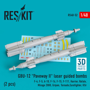 GBU-12 'Paveway II' Laser Guided Bombs (2pcs) (F-4, F-5, A-10, F-16, F-15, F-111, Harrier, Rafale, Mirage 2000, Gripen, Tornado, Eurofighter, Kfir)