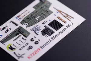 Bristol Blenheim Mk.I - Interior 3D Decals (for Airfix Kits)