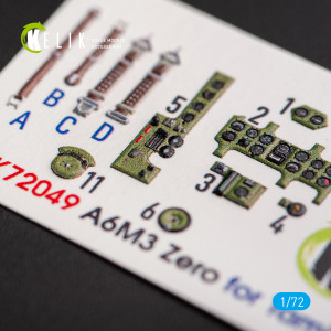 A6M3 Zero Interior - 3D Decals For Tamiya Kit