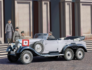 Mercedes G4 (1939 Production) with Passengers