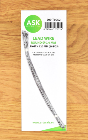 Lead Wire - Round Ø 0,4 mm x 120 mm 28 pcs