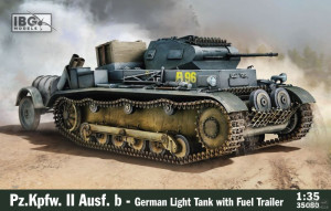 Pz.Kpfw. II Ausf. B - German LT with Fuel Trailer
