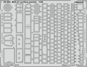 MiG-21 surface panels EDUARD