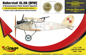 Halberstadt CL.IIA [BFW] '2 Eskadra Lotnicza Lotnictwa POLSKIEGO' (z NUMIZMATEM)