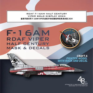 RDAF F-16AM Half Century Viper Solo Display 2024 (for Kinetic K48100 Kit)