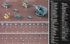 QG18 Japanese Navy Ship Equipment Set A (Machine Guns & Optical Weapons)
