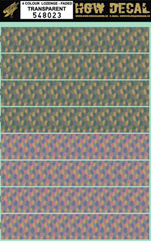 4 Colour Lozenge - Faded
