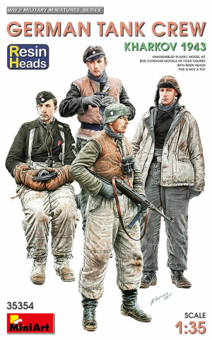 German Tank Crew. Kharkov 1943. (Resin Heads)