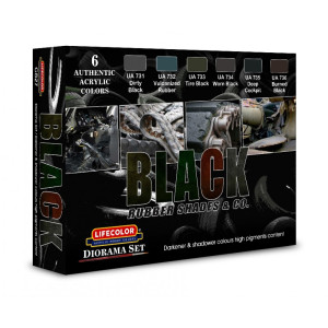 CS27 - Black Rubber Shades & Co. Set