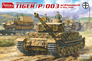 Panzerbefehlswagen Tiger (P) 003 With Zimmerit In May 1944