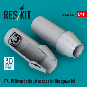 F/A-18 Hornet - Exhaust Nozzles (3D-Printed / for Hasegawa Kits)