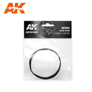 Copper Wire 0.25mm x 5 meters BLACK COLOR
