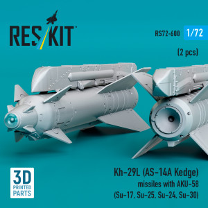 Kh-29L (AS-14A Kedge) missiles with AKU-58 (2 pcs / 3-D Printed)