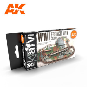 AK 11660 WWI French AFV Colors Set