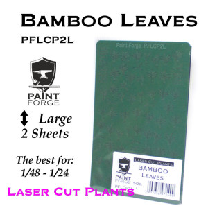 Laser Cut Plants - Bamboo Leaves, Size L (2 Sheets)