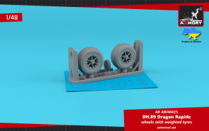 DH.89 Dragon Rapide Wheels With Weighted Tyres
