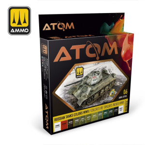ATOM-20705 ATOM Russian Tanks Colors WWII Set