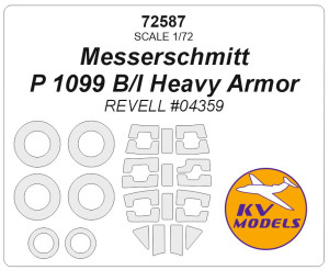 Messerschmitt P 1099 B/I Heavy Armor (Revell #04359) And Wheels Masks