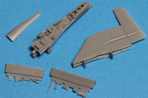 Fin fold set for SAAB 37 Viggen