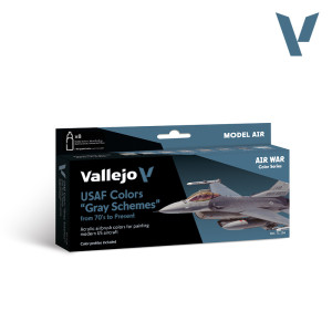 71156 Air War Color Series - USAF Colors "Gray Schemes" from 70's to Present Set