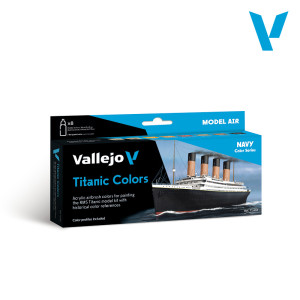 71646 Navy Color Series - Titanic Colors Model Air Set