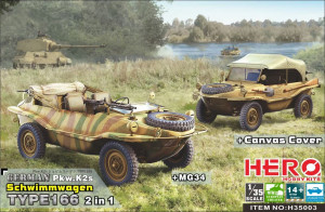 Schwimmwagen Type 166 with MG34 and Canvas Covering