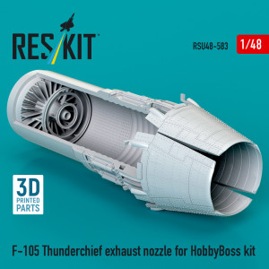 Republic F-105 Thunderchief - Exhaust Nozzle (3D-Printed / for Hobby Boss Kits)