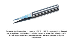 TS-01 Tungsten Steel Triangle Carving Knife