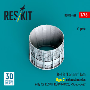 B-1B 'Lancer' Exhaust Nozzle (Late - Type 2) (1pc) Only For RESKIT RSU48-0426, RSU48-0427 (3D Printed)