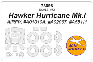 Hawker Hurricane Mk.I (AIRFIX #A01010A, #A02067, #A55111) + wheels masks