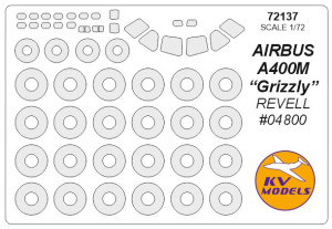 AIRBUS A400M “Grizzly” (REVELL) + wheels masks