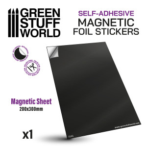 Magnetic Sheet A4 0.9 mm selfadhev.