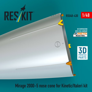 Mirage 2000-5 Nose Cone For Kinetic/Italeri Kit (3D Printed)