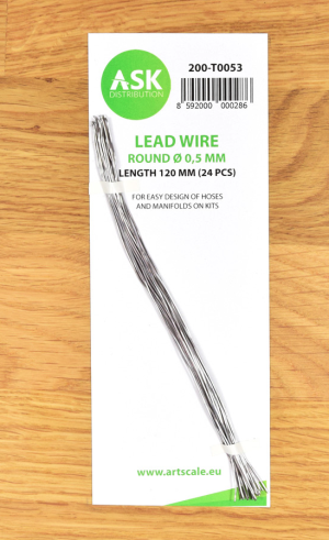 Lead Wire - Round Ø 0,5 mm x 120 mm 24 pcs