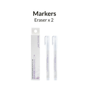 Metallic Series Markers * 2 Eraser