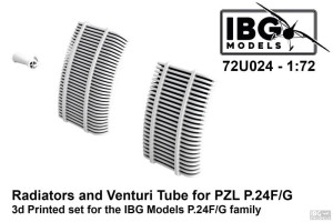 Radiators and Venturi Tube for PZL P.24 F/G