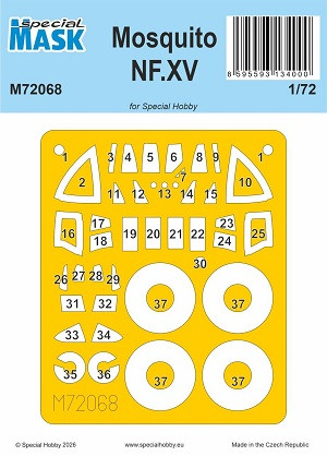 de Havilland Mosquito Mk.XV NF - Masks Set (for Special Hobby Kits)