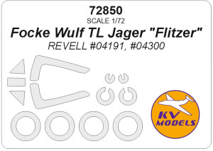 Focke Wulf TL Jager "Flitzer" - Painting Masks (for Revell 04191 / 04300 Kits)