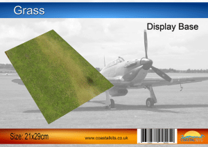 1:72 Grass Display Base 297 x 210mm