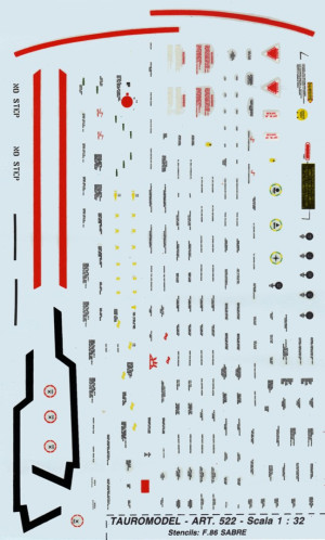 F-86 in AMI Service - Data Stencillings
