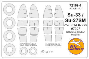 Su-27SM / Su-33 (ZVEZDA) - (Double sided) + wheels masks
