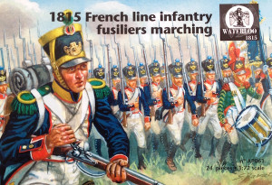 French Line Infantry Fuseliers marching 1815 (24 pcs)