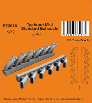 Typhoon Mk.I Standard Exhausts (For Airfix Kit)