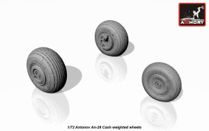 Antonov An-28 Cash wheels w/ weighted tires