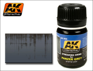 AK 069 Streaking Grime For Panzer Grey