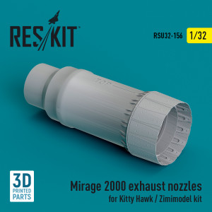 Mirage 2000 Exhaust Nozzle For Kitty Hawk / Zimimodel Kit (3D Printed)